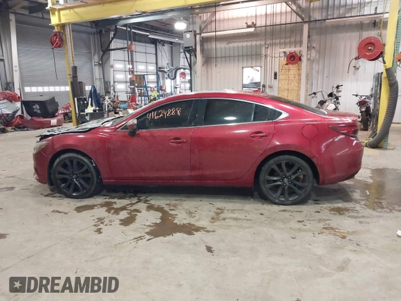 2016 Mazda Mazda6 i Grand Touring with VIN JM1GJ1W54G1432681, listed as a IAAI auction lot 41624888 with 100,410 mi miles. Bid and sale history available at carsss.com. Image 14.