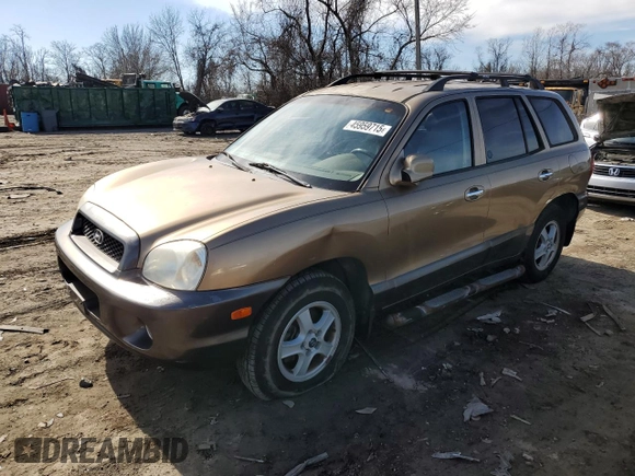 2004 Hyundai Santa Fe GLS with VIN KM8SC13E34U725793, listed as a Copart auction lot 45959715 with 141,943 mi miles and Salvage Title. Bid and sale history available at carsss.com. Image 1.