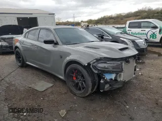 2023 Dodge Charger SRT Hellcat Widebody Jailbreak with VIN 2C3CDXL92PH697315, listed as a Copart auction lot 78138864 with 5,504 mi miles and Salvage Title. Bid and sale history available at carsss.com. Image 4.