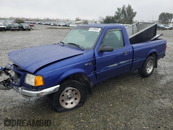2003 Ford Ranger XL with VIN 1FTYR10U33TA19758, listed as a Copart auction lot 44189555 with 76,858 mi miles and Salvage Title. Bid and sale history available at carsss.com. Image 1.