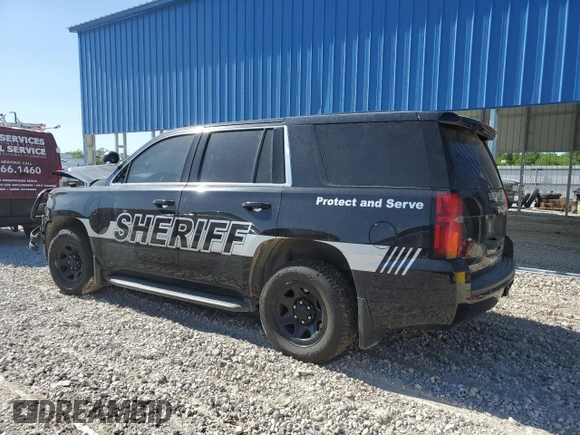 2020 Chevrolet Tahoe Commercial z VIN 1GNSKDEC1LR195465, wystawiony jako Copart lot #55155345 z przebiegiem 124 093 mil mil oraz Szkoda całkowita • Salvage title. Historia ofert i sprzedaży dostępna na DreamBid. Obrazek 2.