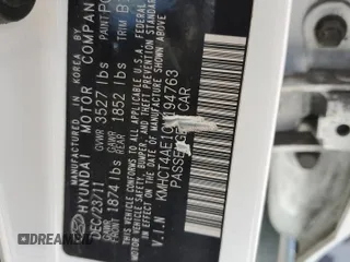 2012 Hyundai Accent GLS z VIN KMHCT4AE1CU194763, wystawiony jako Copart lot #58376315 z przebiegiem 107 458 mil mil oraz Szkoda całkowita • Salvage title. Historia ofert i sprzedaży dostępna na DreamBid. Obrazek 13.