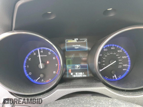 2016 Subaru Legacy Limited with VIN 4S3BNBN68G3056828, listed as a Copart auction lot 57197285 with 164,326 mi miles and Salvage title. Bid and sale history available at DreamBid. Image 9.