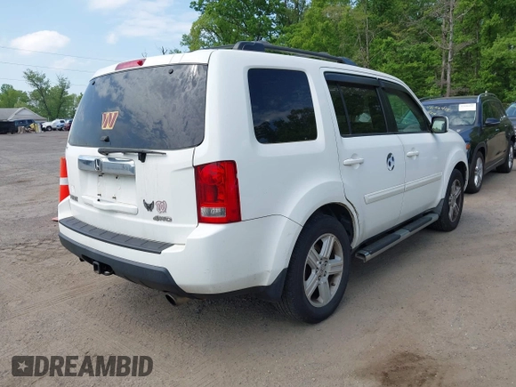 2009 Honda Pilot EX-L with VIN 5FNYF48569B040770, listed as a IAAI auction lot 42178358 with 230,826 mi miles. Bid and sale history available at carsss.com. Image 4.