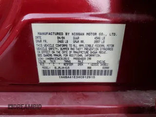 2004 Nissan Maxima SL with VIN 1N4BA41E34C912915, listed as a Copart auction lot 77975724 with 124,033 mi miles and Salvage Title. Bid and sale history available at carsss.com. Image 14.