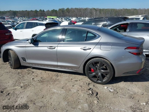 2022 Genesis G70 3.3T with VIN KMTG54TE0NU084191, listed as a IAAI auction lot 41479649 with 51,548 mi miles. Bid and sale history available at carsss.com. Image 14.