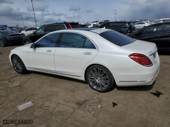 2015 Mercedes-Benz S-Class S 550 with VIN WDDUG8CBXFA135925, listed as a Copart auction lot 51920105 with 131,718 mi miles and Clean Title. Bid and sale history available at carsss.com. Image 2.