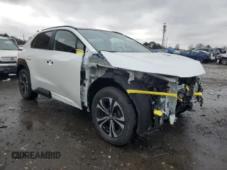 2024 Toyota bZ4X XLE with VIN JTMABACA4RA079253, listed as a Copart auction lot 44017135 with 2,445 mi miles and Salvage Title. Bid and sale history available at DreamBid. Image 4.