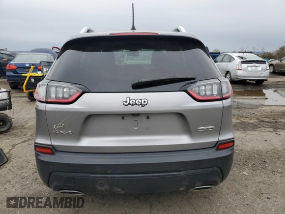 2019 Jeep Cherokee Latitude Plus with VIN 1C4PJMLX8KD447411, listed as a Copart auction lot 52670855 with 40,966 mi miles and Salvage Title. Bid and sale history available at carsss.com. Image 6.