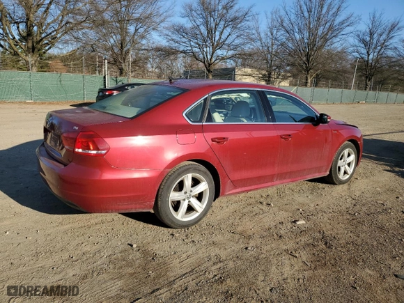 2015 Volkswagen Passat 1.8T Limited Edition with VIN 1VWAT7A3XFC096138, listed as a Copart auction lot 48320265 with 186,707 mi miles and Salvage Title. Bid and sale history available at carsss.com. Image 3.