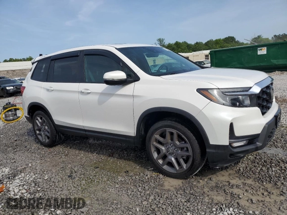 2023 Honda Passport EX-L with VIN 5FNYF8H58PB024039, listed as a Copart auction lot 57269725 with 44,705 mi miles and Salvage title. Bid and sale history available at DreamBid. Image 4.