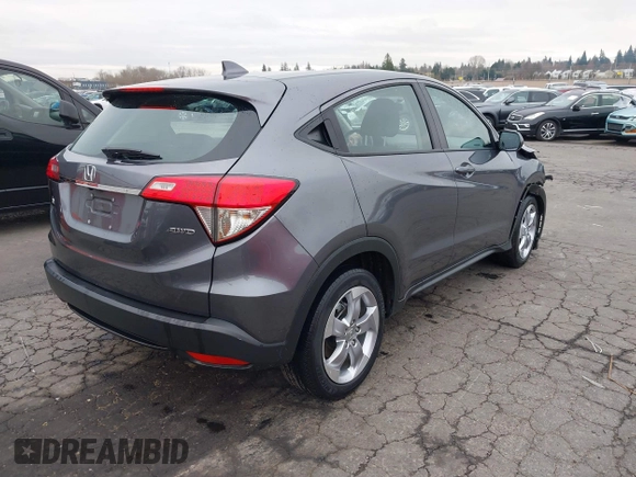 2021 Honda HR-V LX with VIN 3CZRU6H38MM723587, listed as a IAAI auction lot 41749519 with 38,211 mi miles. Bid and sale history available at carsss.com. Image 4.