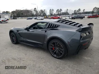2018 Chevrolet Corvette Z06 1LZ with VIN 1G1YP2D62J5601593, listed as a Copart auction lot 44534414 with 0 mi miles. Bid and sale history available at carsss.com. Image 2.