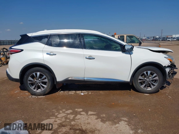 2017 Nissan Murano S z VIN 5N1AZ2MG7HN170895, wystawiony jako IAAI lot #42232990 z przebiegiem 143 067 mil mil oraz . Historia ofert i sprzedaży dostępna na DreamBid. Obrazek 14.