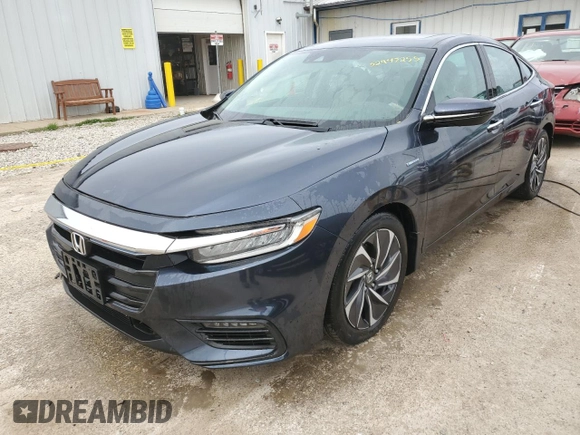 2019 Honda Insight Touring with VIN 19XZE4F91KE013243, listed as a Copart auction lot 52947255 with 25,236 mi miles and Salvage Title. Bid and sale history available at carsss.com. Image 1.
