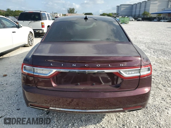 2019 Lincoln Continental Select with VIN 1LN6L9TK8K5600303, listed as a Copart auction lot 51618845 with 35,511 mi miles and Salvage Title. Bid and sale history available at carsss.com. Image 6.