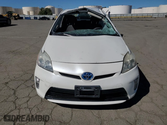 2013 Toyota Prius One with VIN JTDKN3DU7D1733686, listed as a Copart auction lot 49822995 with Not Provided miles and Salvage Title. Bid and sale history available at DreamBid. Image 5.