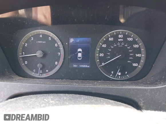 2017 Hyundai Sonata SE with VIN 5NPE24AF9HH452408, listed as a IAAI auction lot 42039484 with 105,004 mi miles. Bid and sale history available at carsss.com. Image 7.