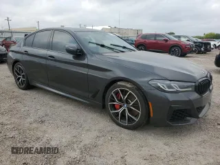 2023 BMW 5 Series 540i with VIN WBA53BJ04PCL88945, listed as a Copart auction lot 51529275 with Not provided miles and Salvage title. Bid and sale history available at DreamBid. Image 4.
