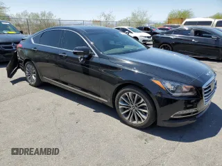 2017 Genesis G80 3.8L z VIN KMHGN4JE5HU166824, wystawiony jako Copart lot #57566075 z przebiegiem 70 248 mil mil oraz Czysty tytuł • Clean title. Historia ofert i sprzedaży dostępna na DreamBid. Obrazek 4.