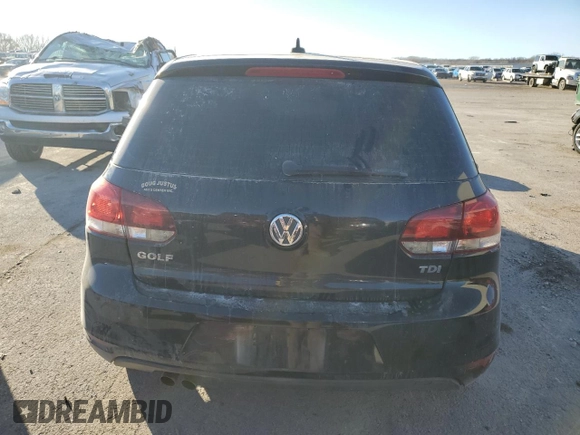 2012 Volkswagen Golf TDI with VIN WVWDM7AJ0CW339994, listed as a Copart auction lot 83026814 with 171,386 mi miles and Salvage title. Bid and sale history available at DreamBid. Image 6.