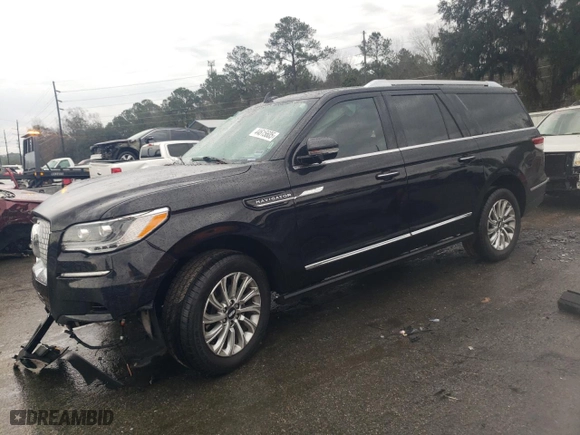 2022 Lincoln Navigator L Standard with VIN 5LMJJ3NT5NEL05163, listed as a Copart auction lot 44615605 with 114,877 mi miles and Salvage Title. Bid and sale history available at carsss.com. Image 1.