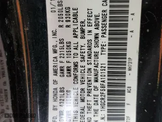 2015 Honda Accord Sedan Sport with VIN 1HGCR2F58FA101521, listed as a Copart auction lot 50740865 with 0 mi miles and Salvage Title. Bid and sale history available at carsss.com. Image 12.