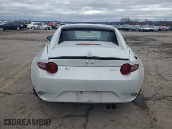 2018 Mazda MX-5 Miata RF Club with VIN JM1NDAL79J0203544, listed as a Copart auction lot 49482225 with 36,839 mi miles and Salvage Title. Bid and sale history available at carsss.com. Image 6.