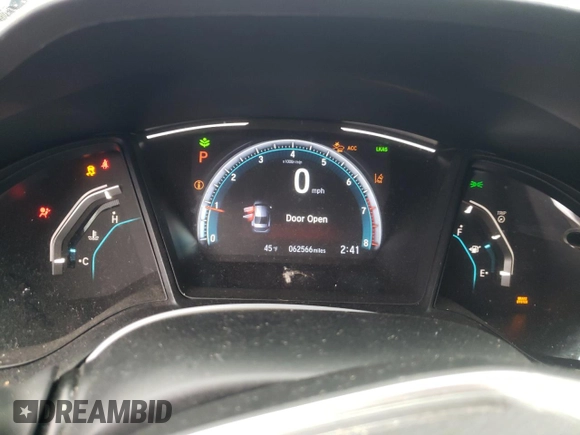 2020 Honda Civic LX with VIN 19XFC2F69LE216160, listed as a Copart auction lot 51995595 with 62,566 mi miles and Salvage Title. Bid and sale history available at DreamBid. Image 9.