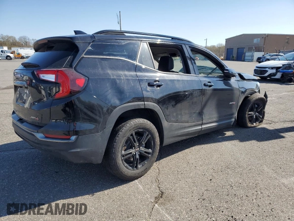 2023 GMC Terrain AT4 with VIN 3GKALYEG7PL246044, listed as a Copart auction lot 53445975 with 43,246 mi miles and Non repairable. Bid and sale history available at DreamBid. Image 3.