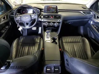 2019 Genesis G70 3.3T Advanced with VIN KMTG74LE6KU013986, listed as a Copart auction lot 55464795 with 110,519 mi miles and Clean Title. Bid and sale history available at carsss.com. Image 8.