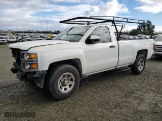 2015 Chevrolet Silverado 1500 Work Truck with VIN 1GCNCPEH8FZ442338, listed as a Copart auction lot 85089134 with 153,641 mi miles and Salvage Title. Bid and sale history available at carsss.com. Image 1.