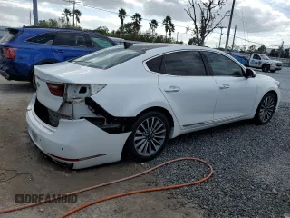 2017 Kia Cadenza Premium with VIN KNALC4J13H5091215, listed as a Copart auction lot 80734974 with 67,266 mi miles and Salvage Title. Bid and sale history available at carsss.com. Image 3.