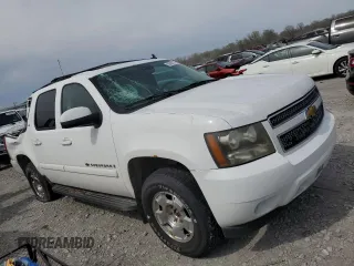 2007 Chevrolet Suburban LTZ with VIN 1GNFK16Y57R256445, listed as a Copart auction lot 50966135 with 0 mi miles and Salvage Title. Bid and sale history available at carsss.com. Image 4.