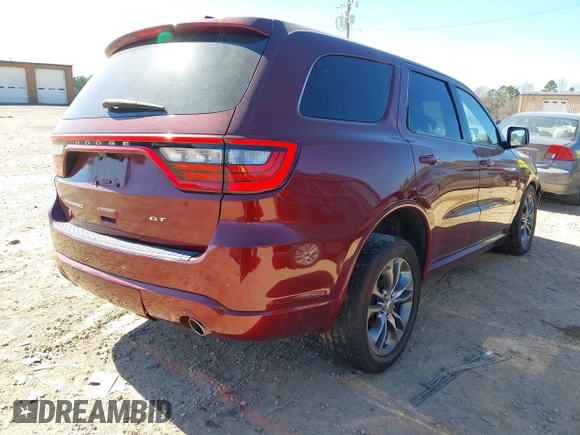 2019 Dodge Durango GT z VIN 1C4RDJDG2KC625283, wystawiony jako IAAI lot #41702986 z przebiegiem 191 708 mil mil oraz . Historia ofert i sprzedaży dostępna na DreamBid. Obrazek 4.