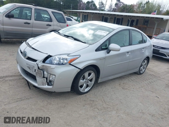 2010 Toyota Prius II with VIN JTDKN3DU3A0052152, listed as a IAAI auction lot 41917565 with 166,960 mi miles. Bid and sale history available at carsss.com. Image 2.