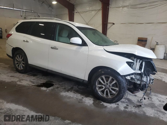 2015 Nissan Pathfinder S z VIN 5N1AR2MM8FC682891, wystawiony jako Copart lot #59509385 z przebiegiem Nie podano mil oraz Nie do naprawy • Non repairable. Historia ofert i sprzedaży dostępna na DreamBid. Obrazek 4.