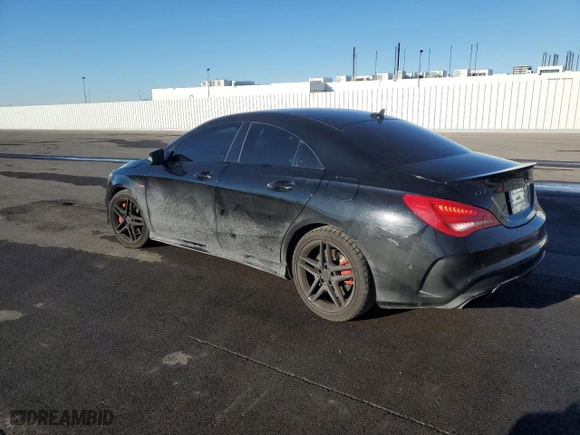 2014 Mercedes-Benz CLA-Class CLA 45 AMG with VIN WDDSJ5CB6EN084423, listed as a Copart auction lot 43084385 with 82,489 mi miles and Salvage Title. Bid and sale history available at carsss.com. Image 2.