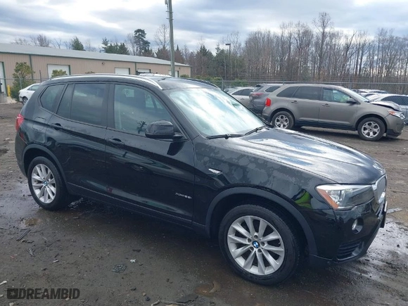 2015 BMW X3 xDrive28i with VIN 5UXWX9C58F0D49628, listed as a IAAI auction lot 41706127 with 99,982 mi miles. Bid and sale history available at carsss.com. Image 1.