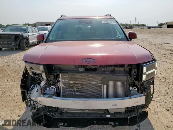 2024 Hyundai Santa Fe Calligraphy z VIN 5NMP54GL5RH030907, wystawiony jako Copart lot #56961875 z przebiegiem 13 478 mil mil oraz Szkoda całkowita • Salvage title. Historia ofert i sprzedaży dostępna na DreamBid. Obrazek 5.
