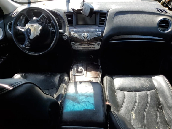 2014 Infiniti QX60 with VIN 5N1AL0MN3EC515836, listed as a Copart auction lot 46656265 with 0 mi miles and Salvage Title. Bid and sale history available at carsss.com. Image 8.