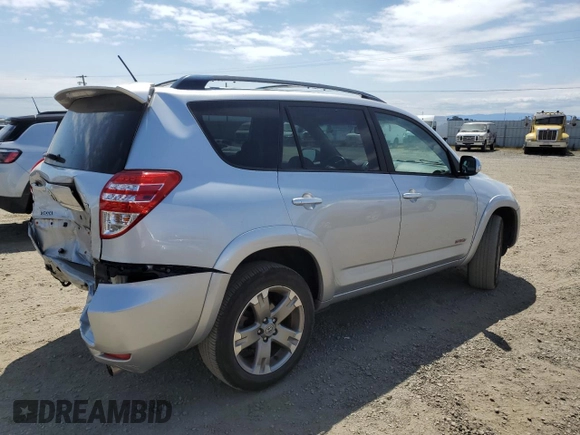 2010 Toyota RAV4 Sport with VIN JTMRK4DV6A5098308, listed as a Copart auction lot 53586165 with 167,429 mi miles and Salvage title. Bid and sale history available at DreamBid. Image 3.