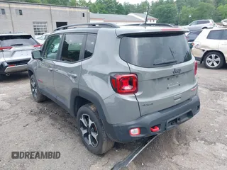 2021 Jeep Renegade Trailhawk with VIN ZACNJDC12MPM56979, listed as a IAAI auction lot 42438891 with 66,926 mi miles and . Bid and sale history available at DreamBid. Image 3.
