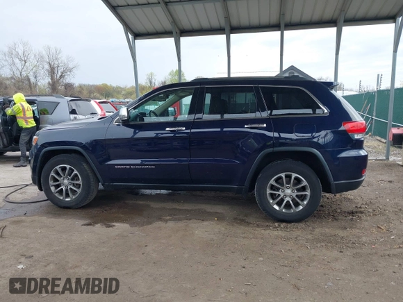 2014 Jeep Grand Cherokee Limited with VIN 1C4RJFBG4EC347208, listed as a IAAI auction lot 41982209 with 124,663 mi miles and . Bid and sale history available at DreamBid. Image 14.
