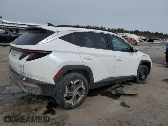 2022 Hyundai Tucson Limited with VIN 5NMJECAE8NH079815, listed as a Copart auction lot 46863115 with 77,756 mi miles and Salvage Title. Bid and sale history available at carsss.com. Image 3.