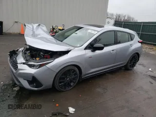 2024 Subaru Impreza RS with VIN JF1GUHJC0R8318912, listed as a Copart auction lot 81562764 with 13,907 mi miles and Salvage Title. Bid and sale history available at carsss.com. Image 1.