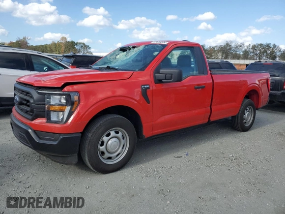 2023 Ford F-150 XL with VIN 1FTMF1C57PKF05268, listed as a Copart auction lot 77541224 with 17,906 mi miles and Salvage Title. Bid and sale history available at carsss.com. Image 1.