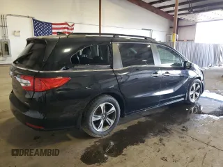 2020 Honda Odyssey Touring with VIN 5FNRL6H87LB006802, listed as a Copart auction lot 75322104 with 49,309 mi miles and Salvage Title. Bid and sale history available at DreamBid. Image 3.