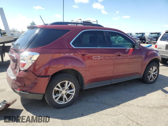 2016 Chevrolet Equinox LT with VIN 2GNALCEK7G1177173, listed as a Copart auction lot 53315355 with 172,386 mi miles and Salvage Title. Bid and sale history available at carsss.com. Image 3.