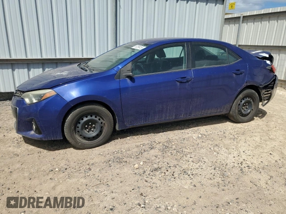 2014 Toyota Corolla L with VIN 5YFBURHE9EP040382, listed as a Copart auction lot 65289415 with 105,778 mi miles and Salvage title. Bid and sale history available at DreamBid. Image 1.